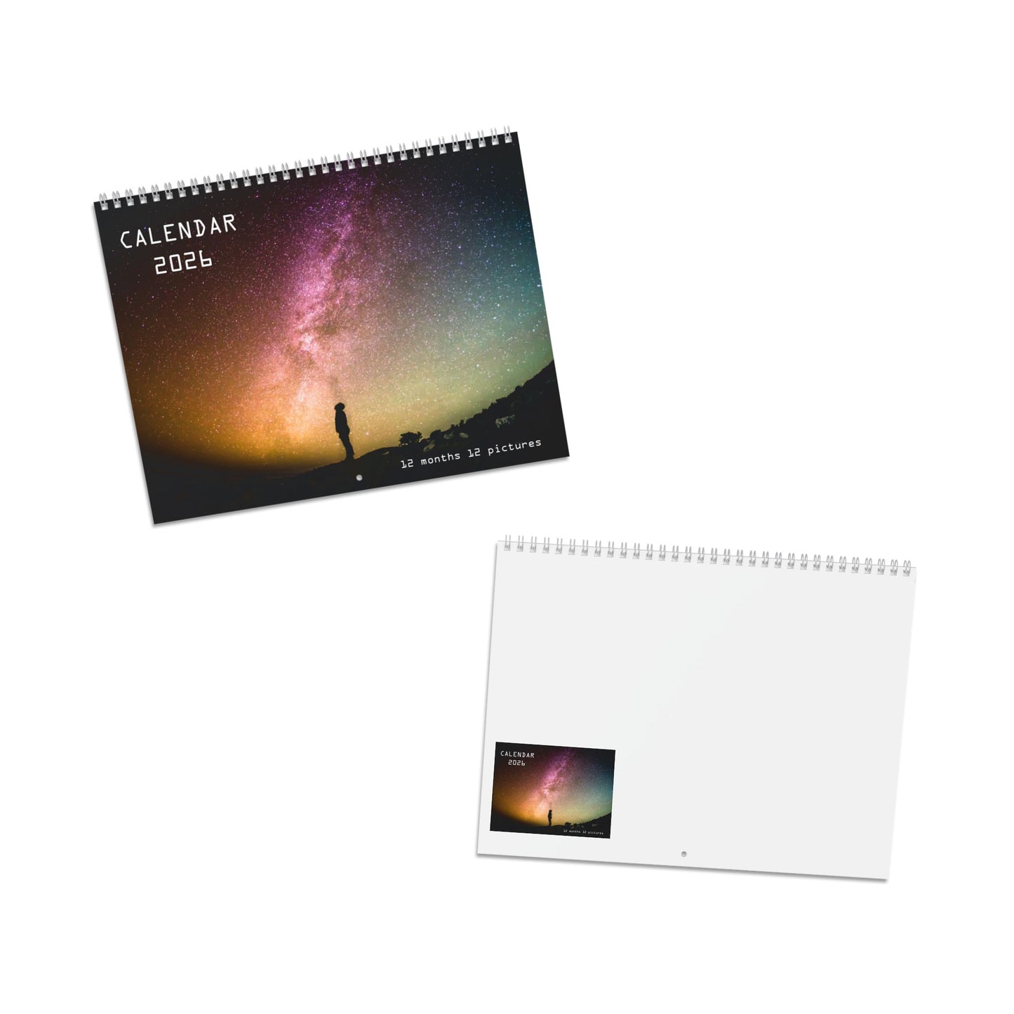 Journey Through the Stars: 2026 Solar System Calendar - Breathtaking Planet Images, Premium Quality, and Effortless Hanging (10.8" x 8.4")