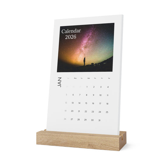 2026 Solar System Vertical Desk Calendar: Stunning Planet Images, Premium Quality, and Easy Display