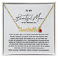 Mother of the Bride Necklace Gift | Wedding Gift from Daughter to Mom | Bride to Mother Gift | Sentimental Jewelry for Mom