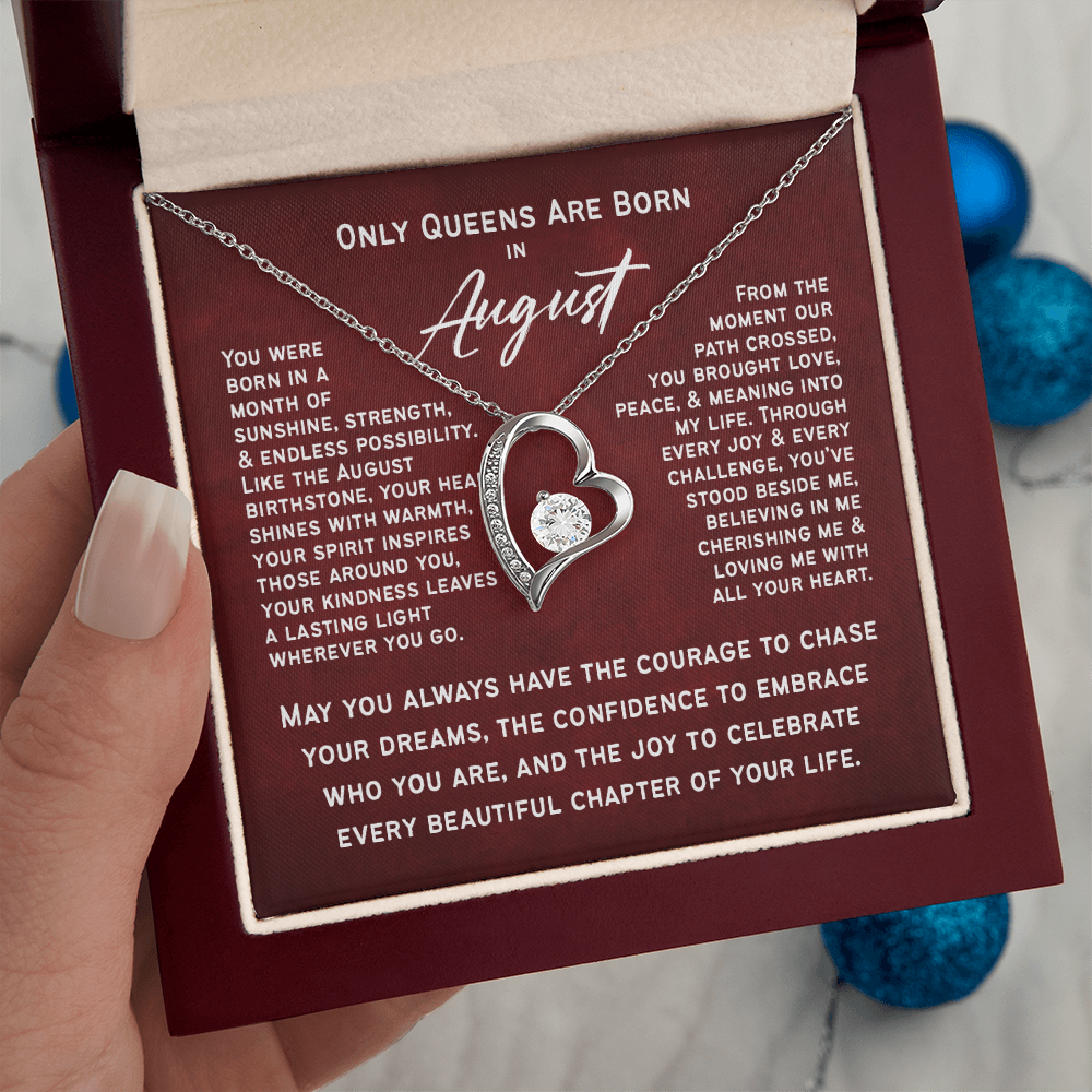 Only Queens Are Born in August – Majestic Birthday Gift for Her | Wife, Mom, Grandma, Sister or Daughter | SparkinGifts