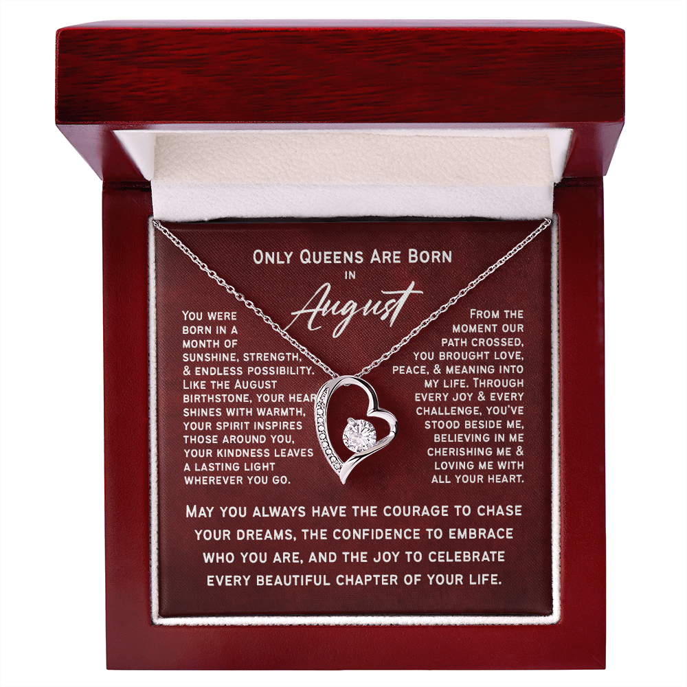Only Queens Are Born in August – Majestic Birthday Gift for Her | Wife, Mom, Grandma, Sister or Daughter | SparkinGifts