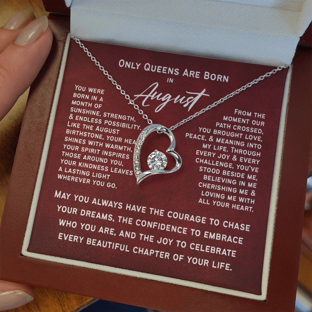 Only Queens Are Born in August – Majestic Birthday Gift for Her | Wife, Mom, Grandma, Sister or Daughter | SparkinGifts