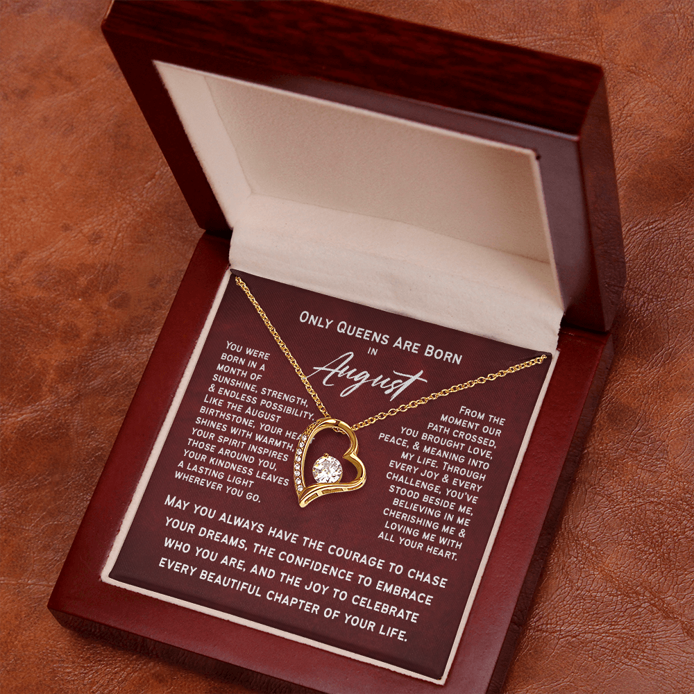 Only Queens Are Born in August – Majestic Birthday Gift for Her | Wife, Mom, Grandma, Sister or Daughter | SparkinGifts