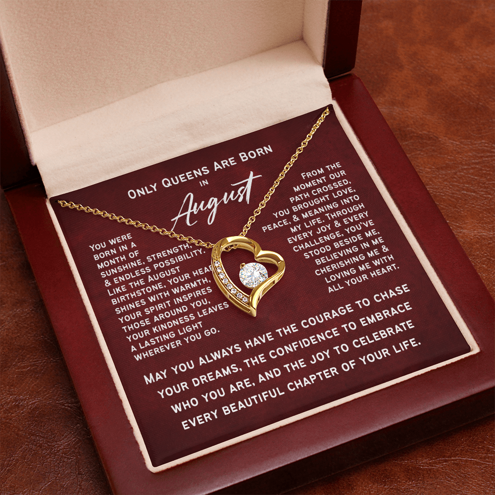 Only Queens Are Born in August – Majestic Birthday Gift for Her | Wife, Mom, Grandma, Sister or Daughter | SparkinGifts