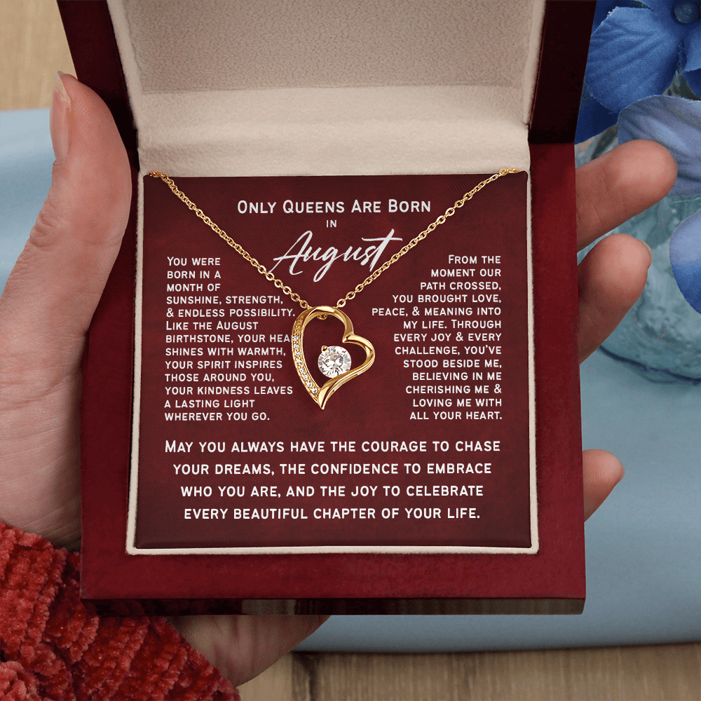 Only Queens Are Born in August – Majestic Birthday Gift for Her | Wife, Mom, Grandma, Sister or Daughter | SparkinGifts