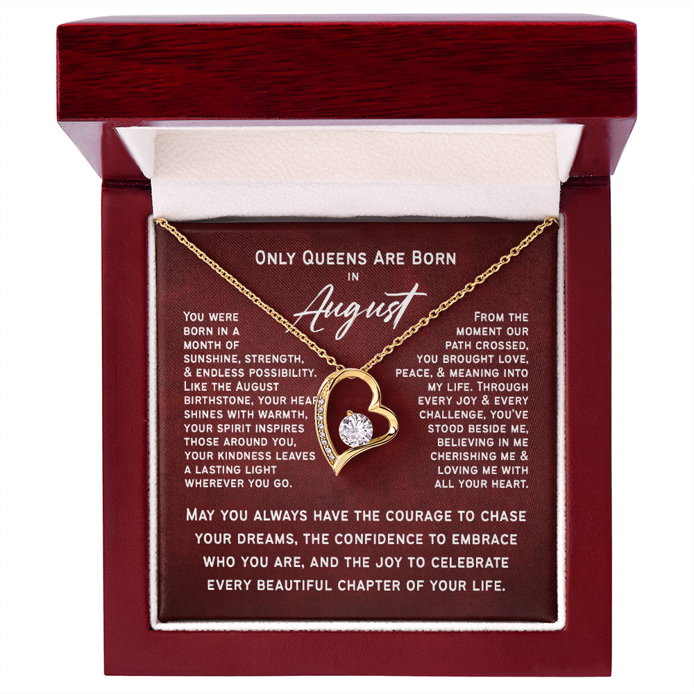 Only Queens Are Born in August – Majestic Birthday Gift for Her | Wife, Mom, Grandma, Sister or Daughter | SparkinGifts