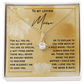 Alluring Beauty  Necklace Gift for My Loving Mom | Son or Daughter One of a Kind Present to Mom