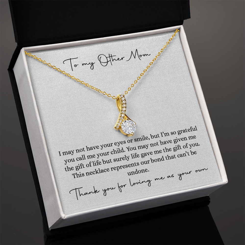 Bonus mom gift from bride, Stepmom wedding gift on wedding day, Gift for Stepmom on wedding day, Bonus mom of the bride necklace