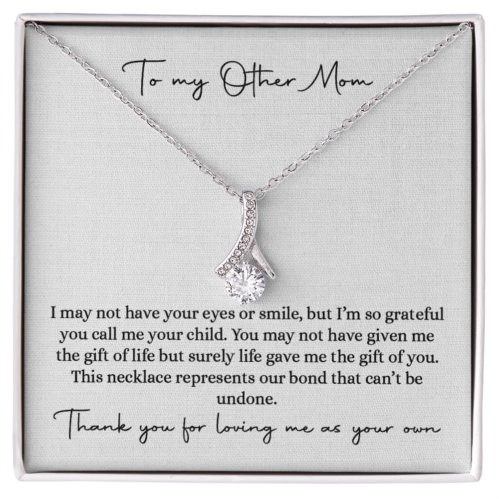 Bonus mom gift from bride, Stepmom wedding gift on wedding day, Gift for Stepmom on wedding day, Bonus mom of the bride necklace