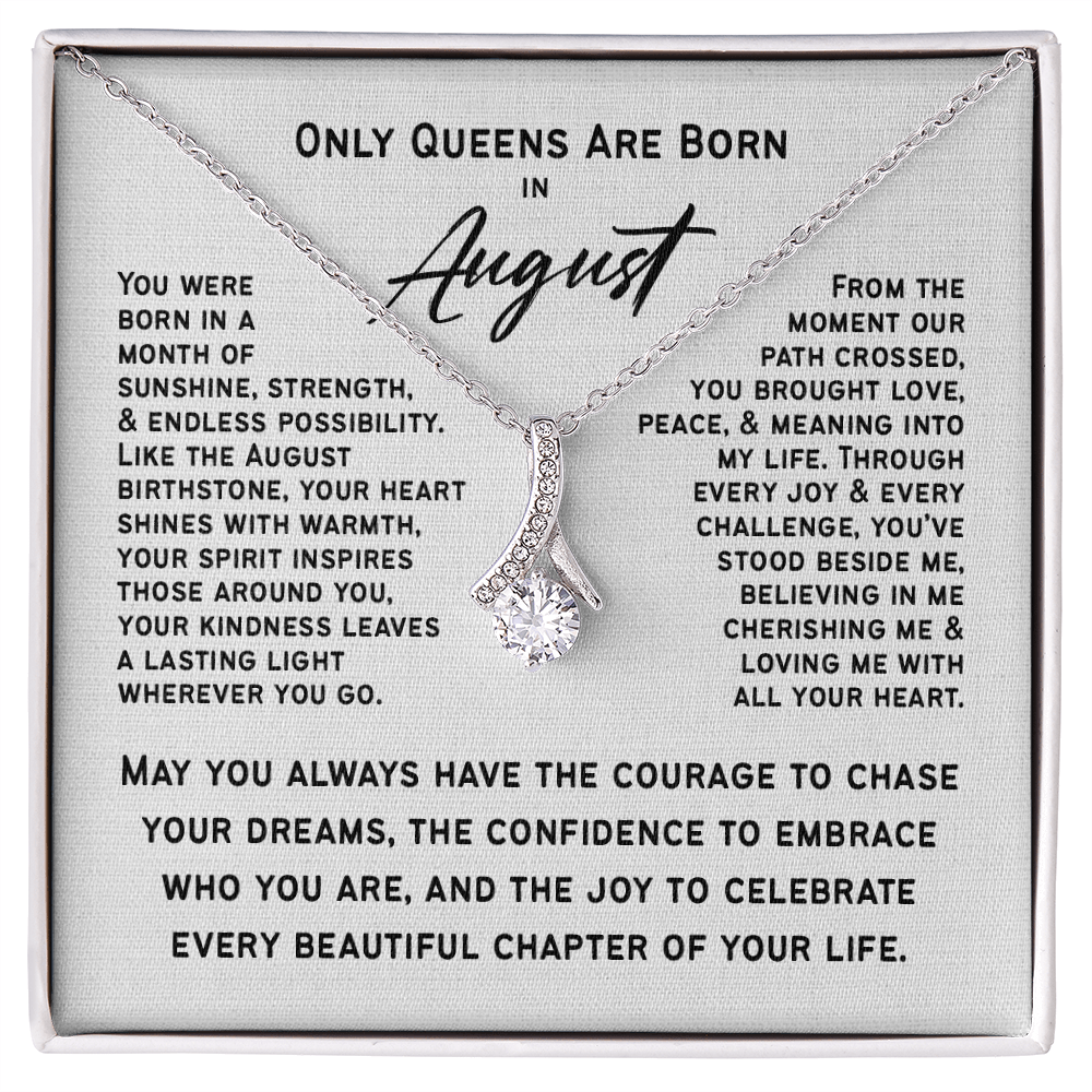 Only Queens Are Born in August – Majestic Birthday Gift for Her | Wife, Mom, Grandma, Sister or Daughter | SparkinGifts