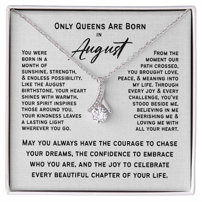 Only Queens Are Born in August – Majestic Birthday Gift for Her | Wife, Mom, Grandma, Sister or Daughter | SparkinGifts