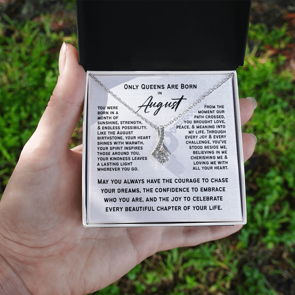 Only Queens Are Born in August – Majestic Birthday Gift for Her | Wife, Mom, Grandma, Sister or Daughter | SparkinGifts