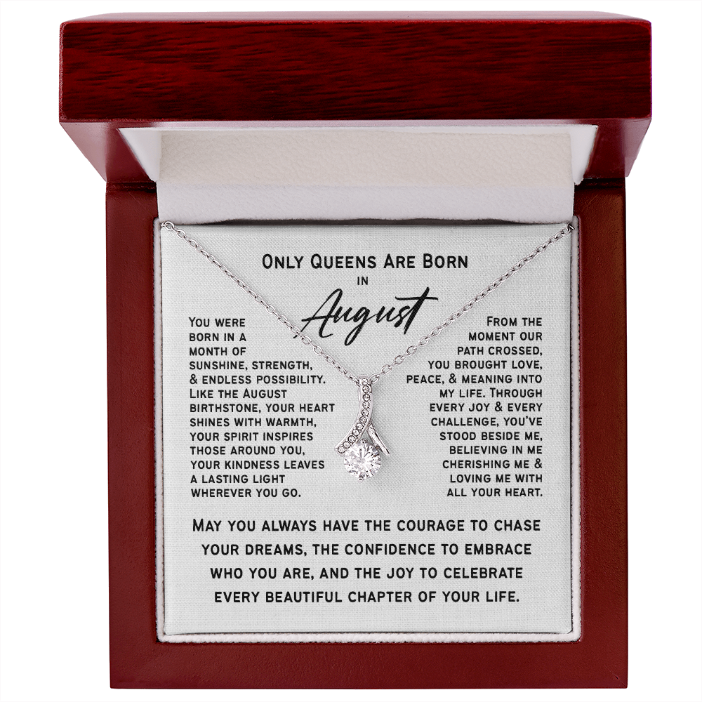 Only Queens Are Born in August – Majestic Birthday Gift for Her | Wife, Mom, Grandma, Sister or Daughter | SparkinGifts