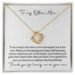 Bonus Mom Necklace, Step Mom Gift from Bride, Mother-in-Law Jewelry, MIL Wedding Gift, Step Mother Keepsake