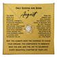 Only Queens Are Born in August – Majestic Birthday Gift for Her | Wife, Mom, Grandma, Sister or Daughter | SparkinGifts