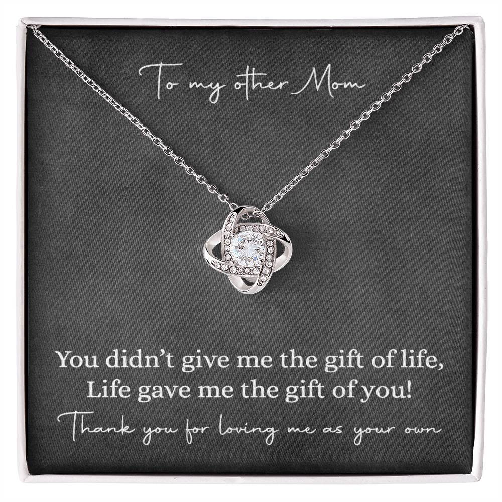 Wedding Gift To My Bonus Mom, Step Mother Of The Bride Or The Groom Necklace Gift, Wedding Gift for Step Mother,