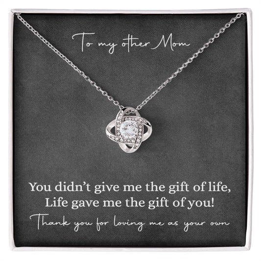 Wedding Gift To My Bonus Mom, Step Mother Of The Bride Or The Groom Necklace Gift, Wedding Gift for Step Mother,