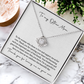 Bonus Mom Necklace, Step Mom Gift from Bride, Mother-in-Law Jewelry, MIL Wedding Gift, Step Mother Keepsake