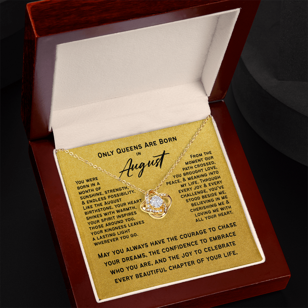 Only Queens Are Born in August – Majestic Birthday Gift for Her | Wife, Mom, Grandma, Sister or Daughter | SparkinGifts