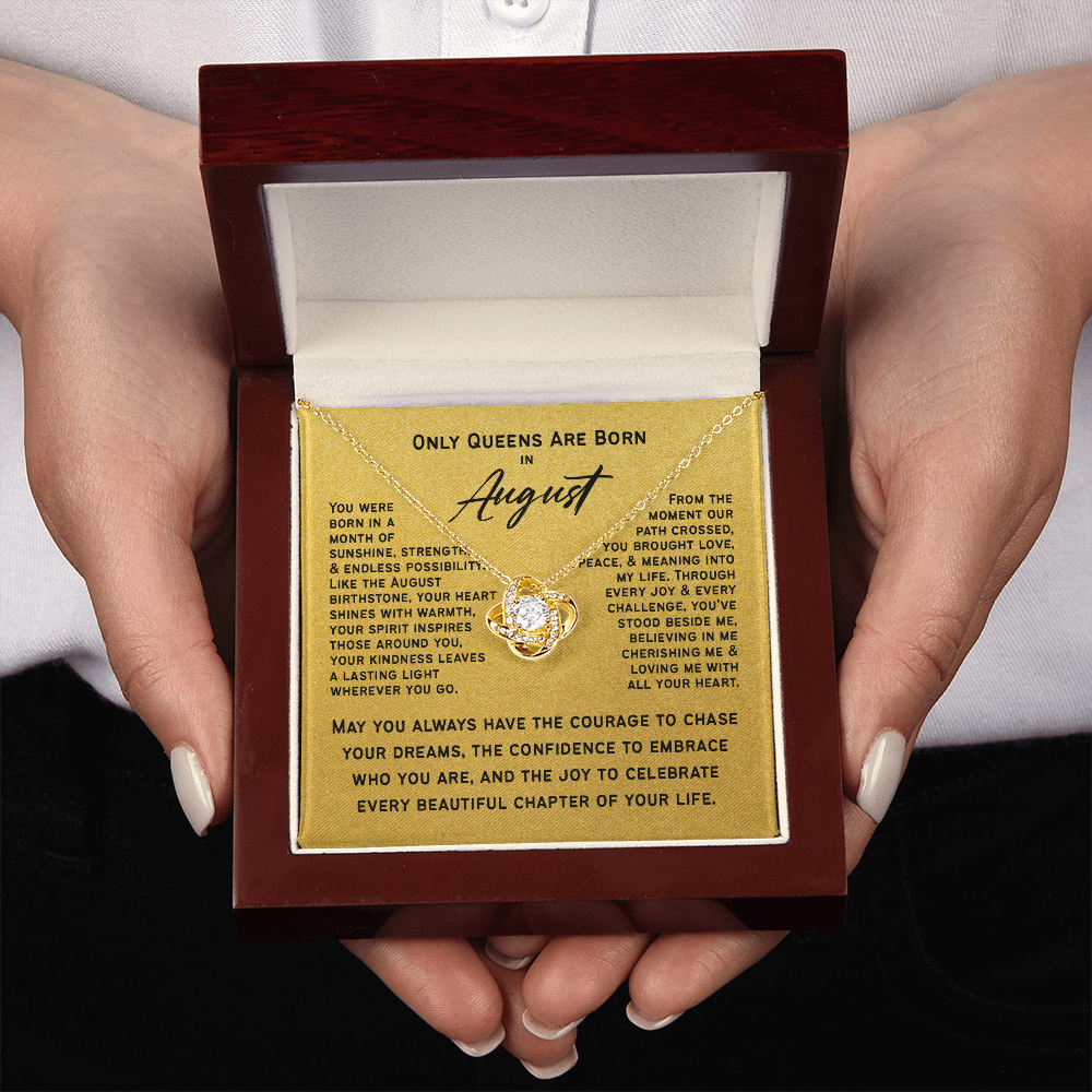 Only Queens Are Born in August – Majestic Birthday Gift for Her | Wife, Mom, Grandma, Sister or Daughter | SparkinGifts