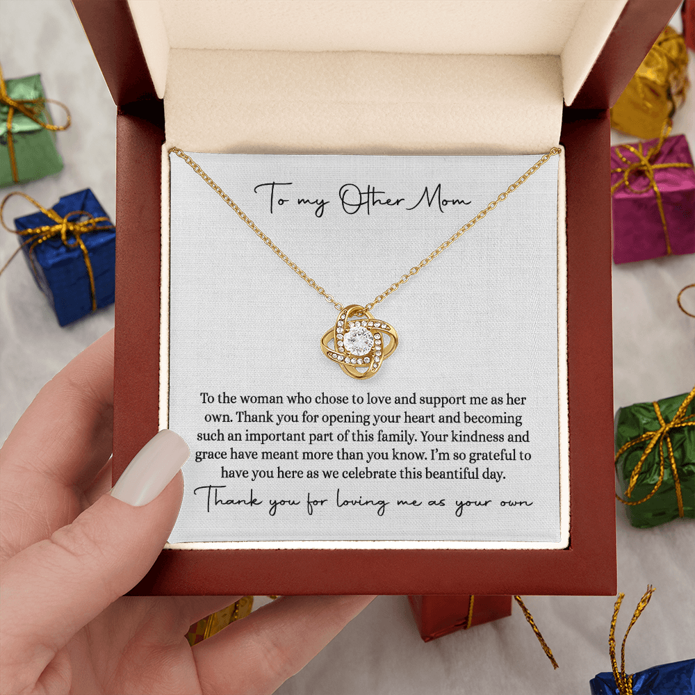 Bonus Mom Necklace, Step Mom Gift from Bride, Mother-in-Law Jewelry, MIL Wedding Gift, Step Mother Keepsake