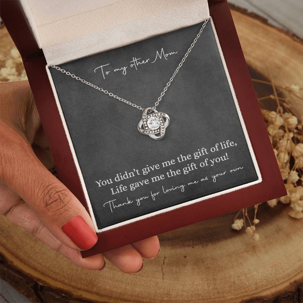 Wedding Gift To My Bonus Mom, Step Mother Of The Bride Or The Groom Necklace Gift, Wedding Gift for Step Mother,