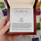 Bonus Mom Necklace, Step Mom Gift from Bride, Mother-in-Law Jewelry, MIL Wedding Gift, Step Mother Keepsake