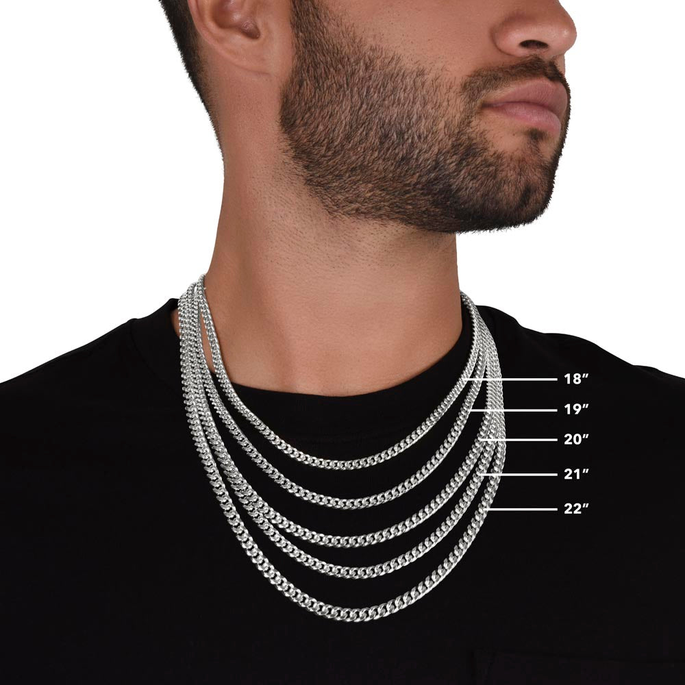 Cuban Stailess Steel Chain Link, Hardcore Gifts for Men, Boys or Husbands