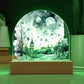 Starry Night in the Snow: Cityscape Acrylic Dome Decor | A gift for your loved ones