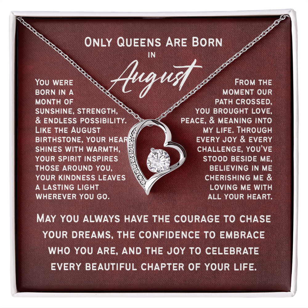 Only Queens Are Born in August – Majestic Birthday Gift for Her | Wife, Mom, Grandma, Sister or Daughter | SparkinGifts
