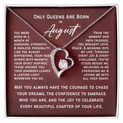 Only Queens Are Born in August – Majestic Birthday Gift for Her | Wife, Mom, Grandma, Sister or Daughter | SparkinGifts