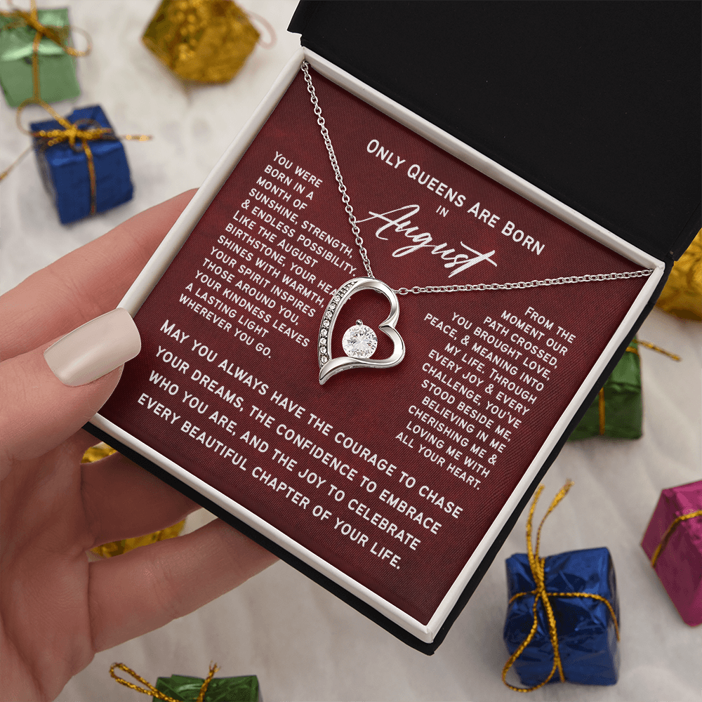 Only Queens Are Born in August – Majestic Birthday Gift for Her | Wife, Mom, Grandma, Sister or Daughter | SparkinGifts
