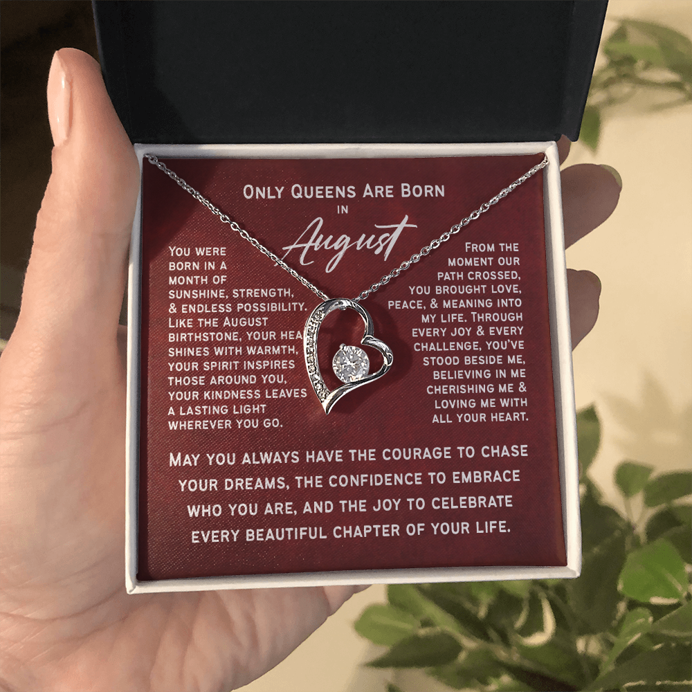 Only Queens Are Born in August – Majestic Birthday Gift for Her | Wife, Mom, Grandma, Sister or Daughter | SparkinGifts