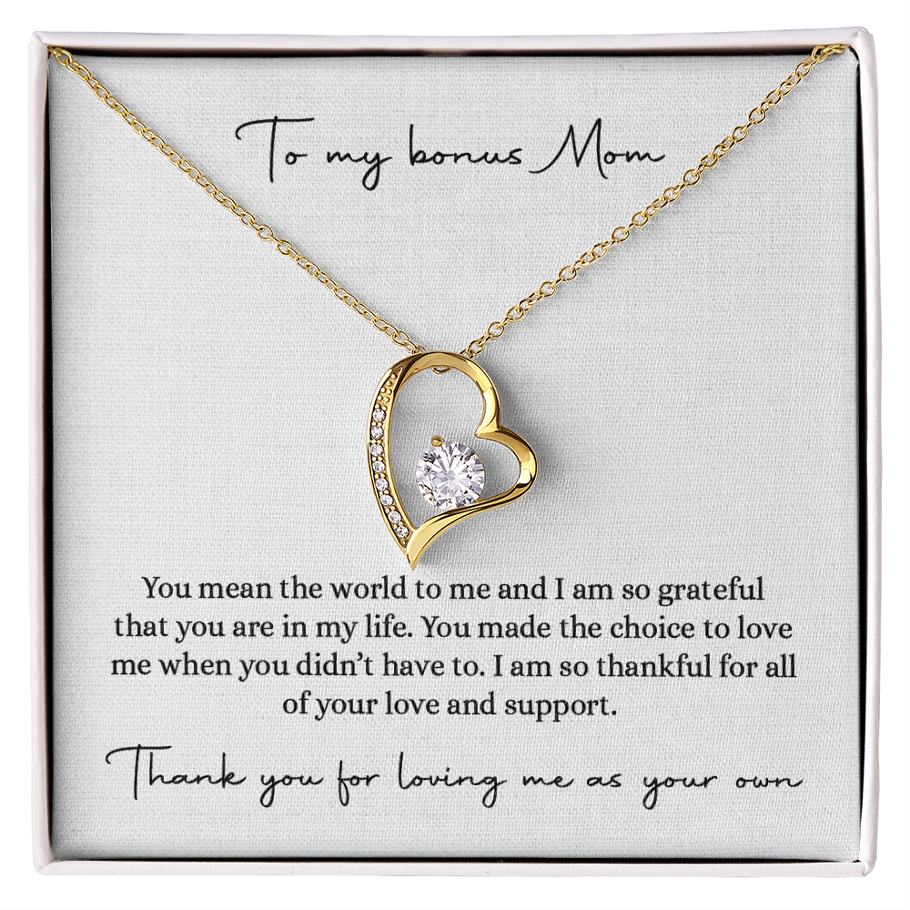 Bonus Mom Necklace Gift, Step Mother Gift from Bride, Mother in Law Gift for from bride, MIL Wedding Gift,