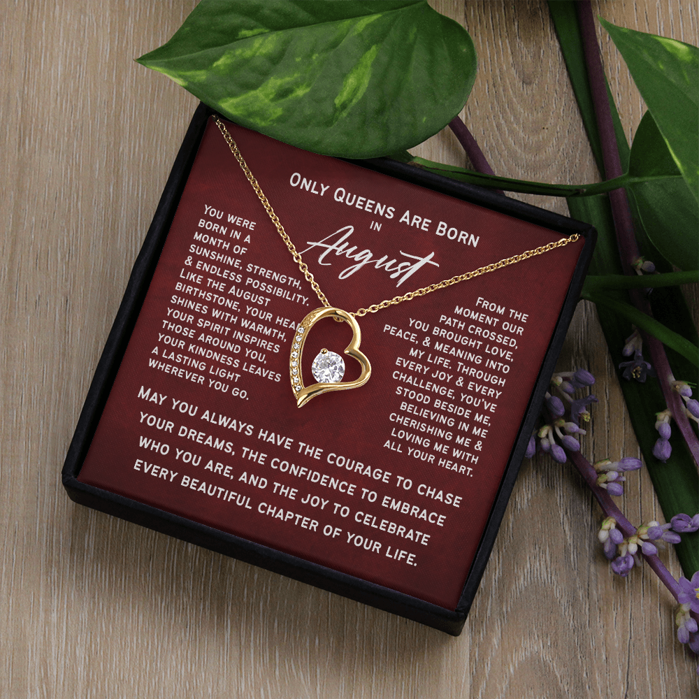 Only Queens Are Born in August – Majestic Birthday Gift for Her | Wife, Mom, Grandma, Sister or Daughter | SparkinGifts